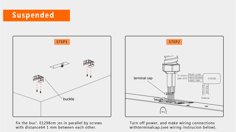 (CASE OF 4) 8ft Shop Light WATTAGE SWITCHABLE (60W/70W/80W) 3CCT SWITCHABLE (3500K/4000K/5000K) Dimmable