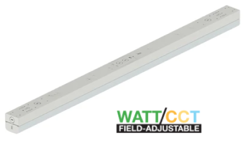 (CASE OF 6) 4ft Shop Light WATTAGE SWITCHABLE (30w/35w/40w) 3CCT SWITCHABLE (3500K/4000K/5000K) Dimmable RADIUS LENS MODEL