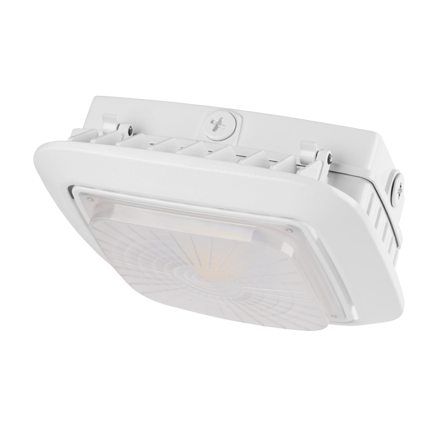 Parking Garage/Canopy Light w/Motion Sensor - Bluetooth App Programmable (30w/50w/75w/100w) 14,000lm 3CCT (3000K/4000K/5000K) Adjustable 100-277vAC