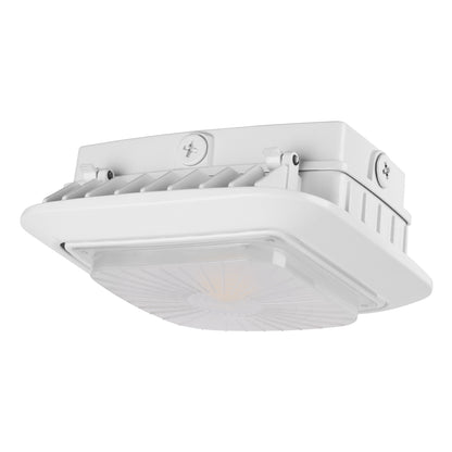 Parking Garage/Canopy Light w/Motion Sensor - Bluetooth App Programmable (30w/50w/75w/100w) 14,000lm 3CCT (3000K/4000K/5000K) Adjustable 100-277vAC