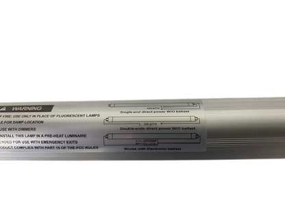 4ft G13 T8 3,240 Lumen (10w/12w/15w/18w/24w) WATTAGE ADJUSTABLE 135lm/W 5CCT (3500K/4000K/5000K/5700K/6500K) KELVIN ADJUSTABLE "ENERGY MISER"